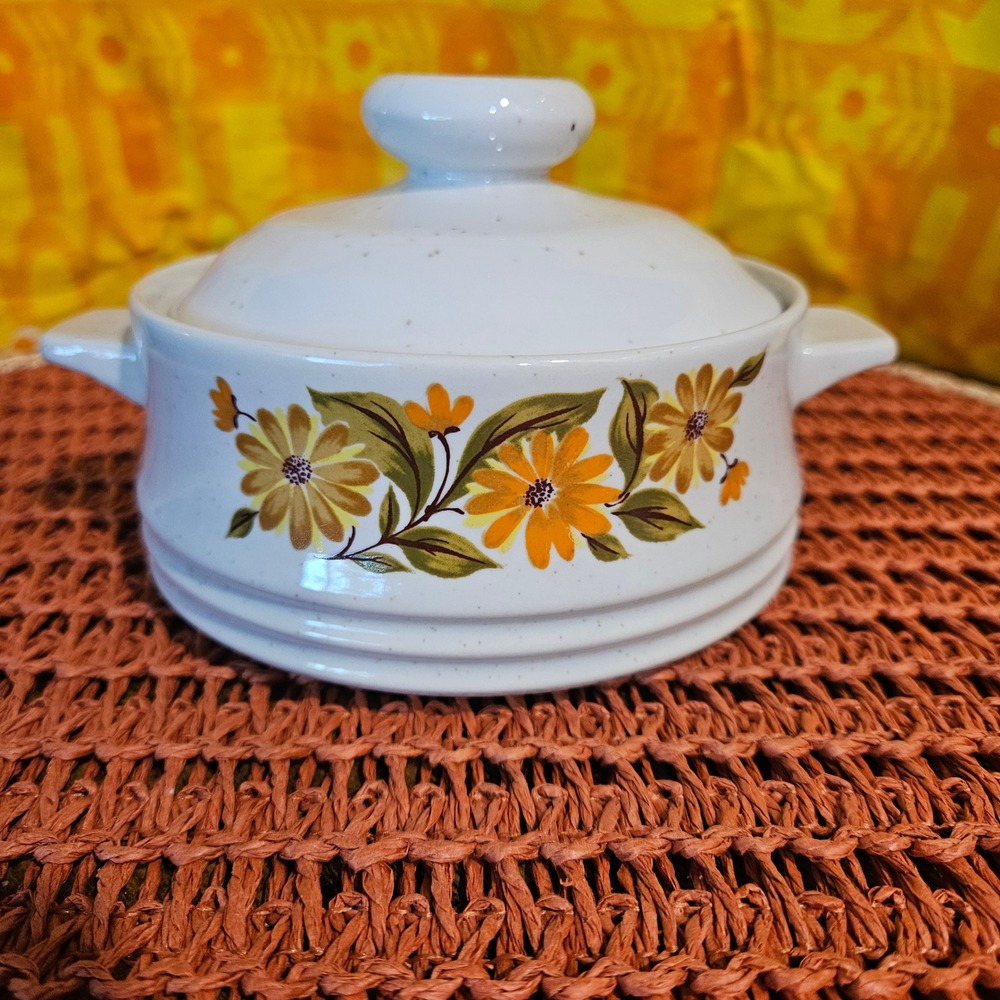 Vintage Capri Bake n Serve Stoneware Individual Casserole Japan‎